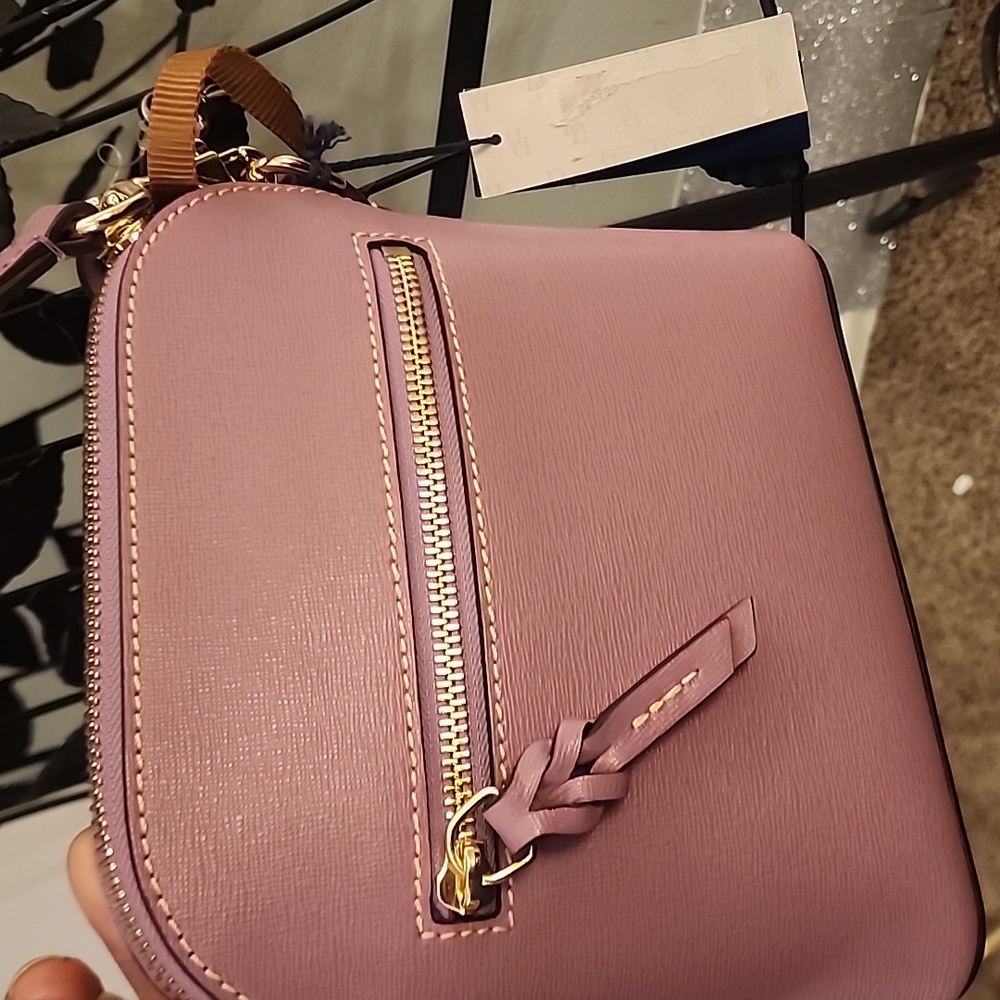 Dooney & BourkeDooney & BourkeDomed Saffiano Leather Crossbody Bag - Picture 4 of 6